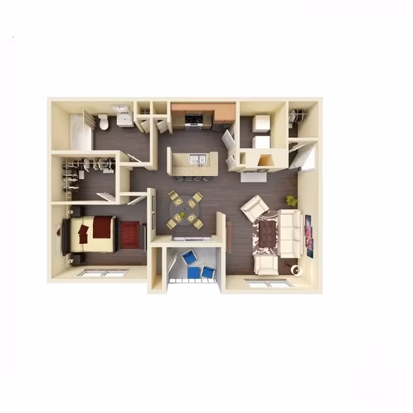 The Kerbey Deluxe 2 113 floor plan